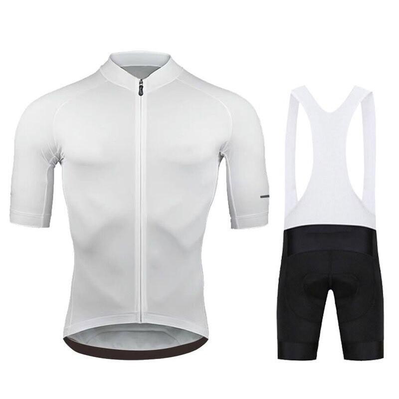 Mens Cycling Jersey Bib Shorts Set Breathable Quick-Dry Mountain Bike Apparel Outdoor Sports