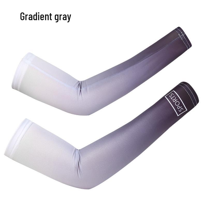 Ice Silk Sun Protection Arm Sleeves for Men & Women - Loose-Fit, Plus Size, Ideal for Summer Sports & Driving