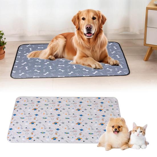 Waschbare Haustier-Pinkelunterlage für Hunde Wiederverwendbare Rutschfeste Welpen-Stubenreinheitsunterlage Superabsorbierende Auslaufsichere Haustierunterlage für Boden Welpenlaufstall Box Wurfkiste