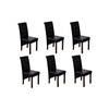 Day and Night - Day and Night Dining Chairs 6 Units Black Synthetic Leather