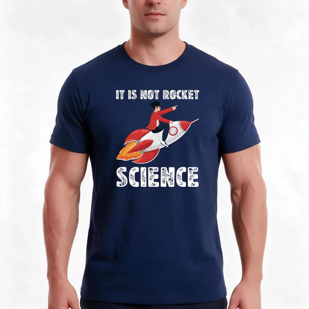 It Is Not Rocket Science Funny Tshirt Summer Casual Cotton Tee Oversized Streetwear Tops Vintage Graphic Print 100 Cotton