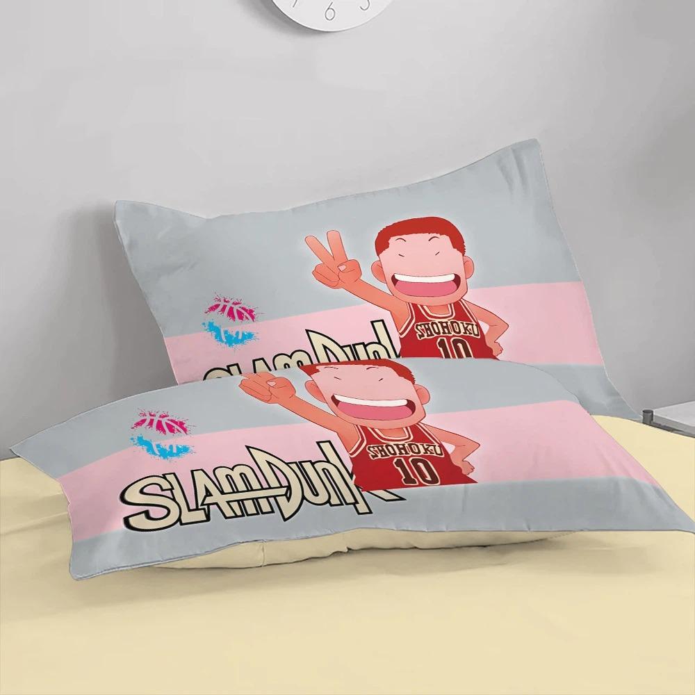 Cartoon Basketball Duvet Cover pillowcase Bedroom Decoration Children Gift adult Single Double bed Large SizeZip Duvet Cover