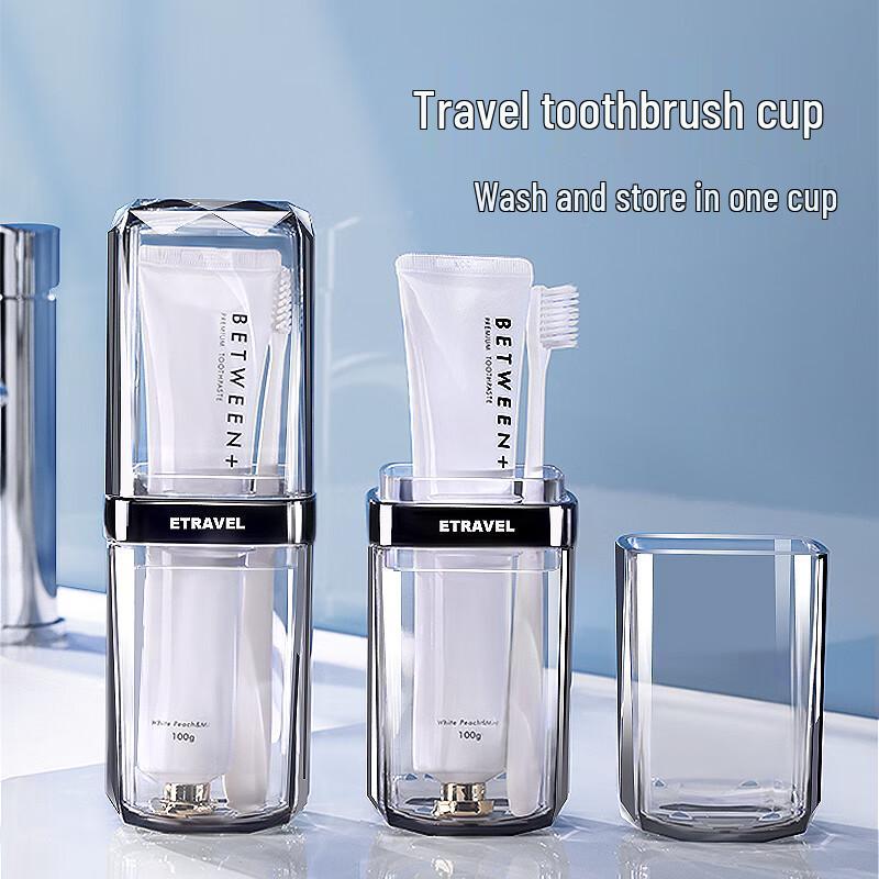 Etravel Portable Travel Wash Cup & Toothbrush Set