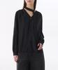 MUSINSA STANDARD WOMAN Women'S Volume Shirring Tie Blouse [Black]