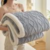Warm Double Layer Fleece Blanket 180*200cm Nap Blanket European Style Plush Blanket  Bedrooms