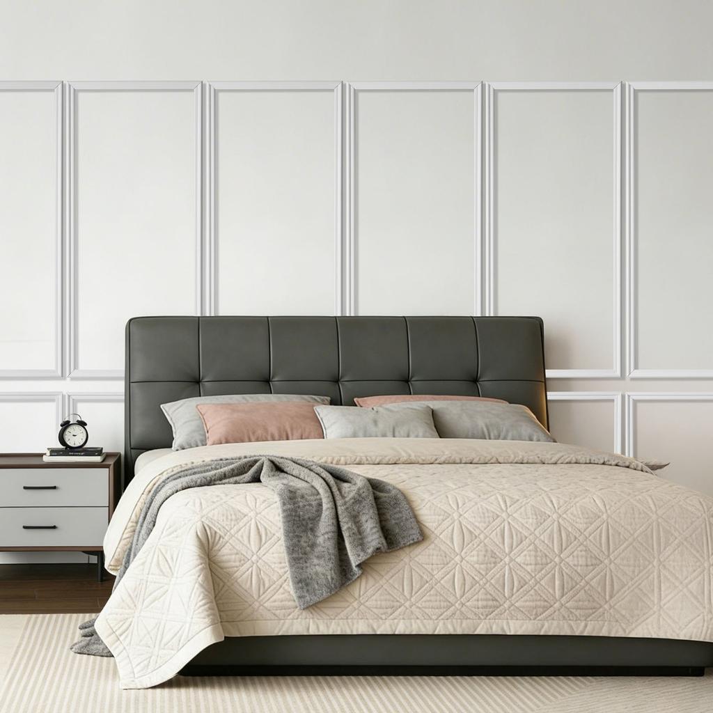 Wall Molding 6 Pack, Wainscoting Panels Kit, Lightweight Paintable Polystyrene, Easy To Install, Waterproof Accent Wall Trim for Interior Décor Living