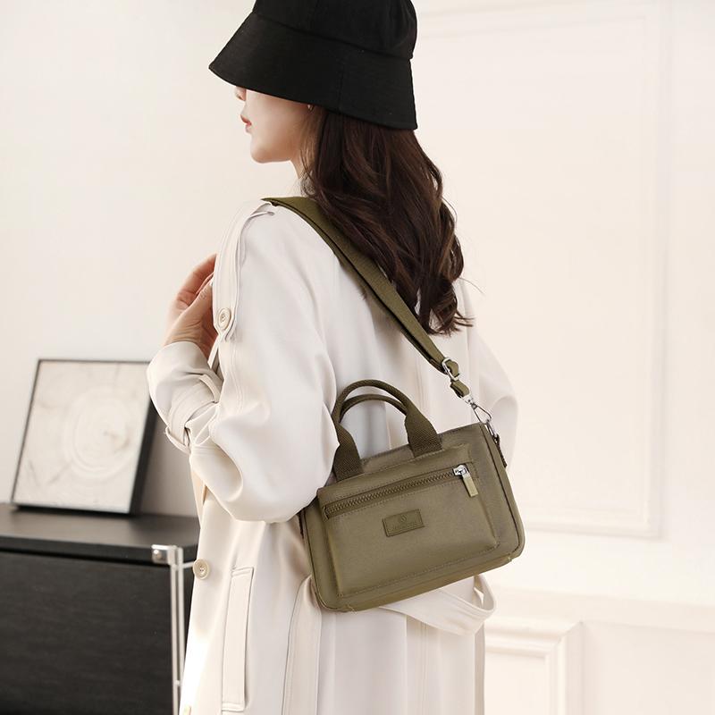 Waterproof Nylon Shoulder Bag Women's Multi-Compartment Mobile Phone Bag Handbag Crossbody Bag