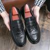Klassische Herren Slipper Loafers Mode Prägnante Business Lederschuhe Herrenschuhe Weiche Leichte Mokassins Fahrschuhe Flache Schuhe