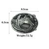 Ethnic Style Horse Head Leather Belt Buckle - European & American Fashion Smooth Clasp