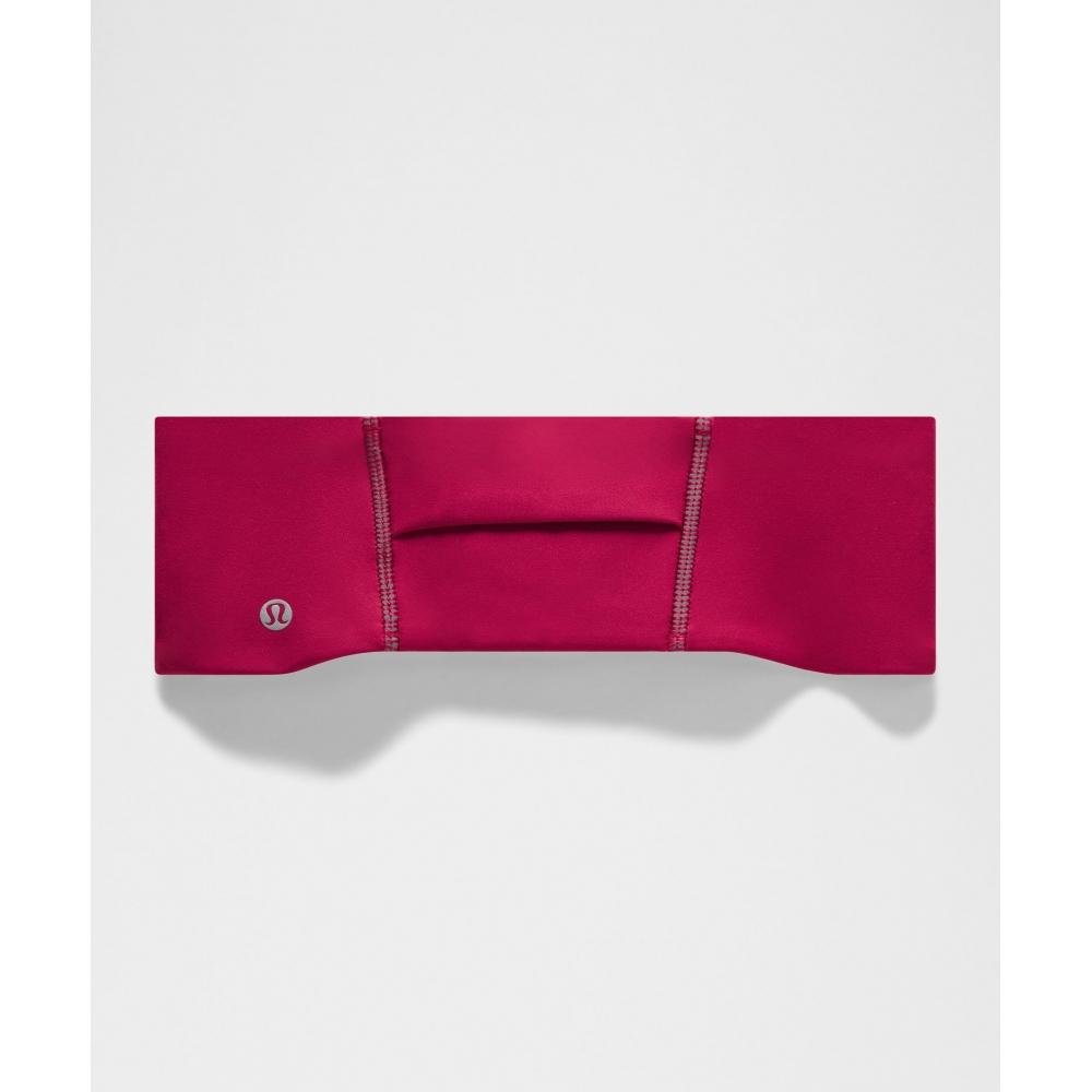 Lululemon Fast And Free Fleece Ear Warmer Berry Rumble