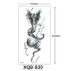 Small Full Arm Tattoo Sticker, Flower Letters, Plain Flower Tattoo Sticker Tattoo