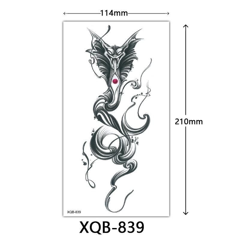 Small Full Arm Tattoo Sticker, Flower Letters, Plain Flower Tattoo Sticker Tattoo