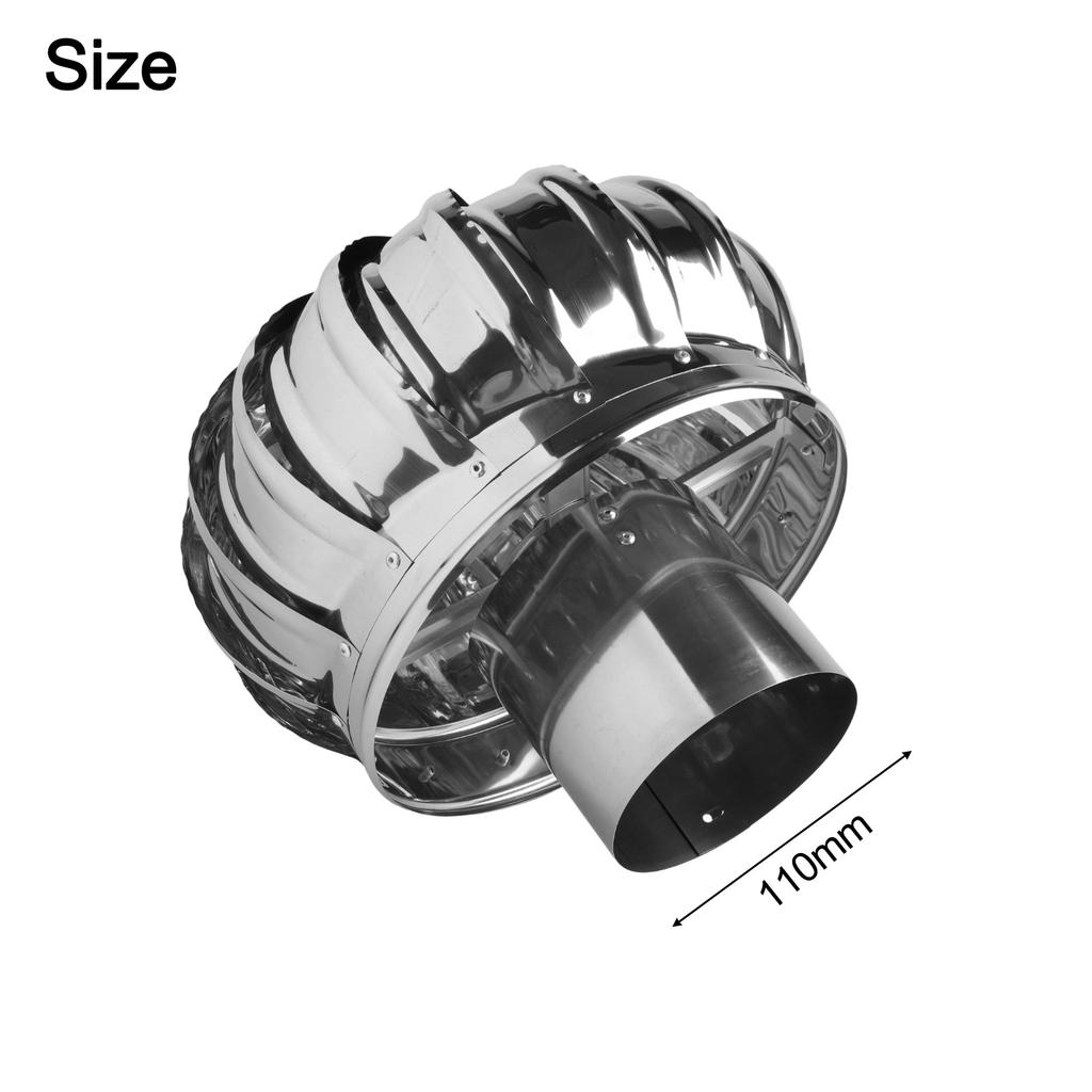 New Exhaust Cap Ventilating Fan Stainless Steel Hood Withstand High Loads Automatic Operation Fresh Air System