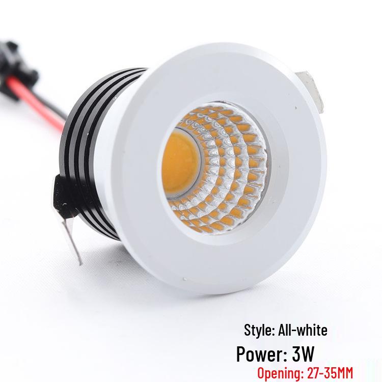 Mini LED Recessed Spotlight for Jewelry/Wine Display, 3cm-4cm Opening, Bullseye/Starry Sky Design