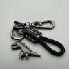 Cartoon Dinosaur Keychain Leather Bag Hanging Accessories Funny Dinosaur Pendant  Gift