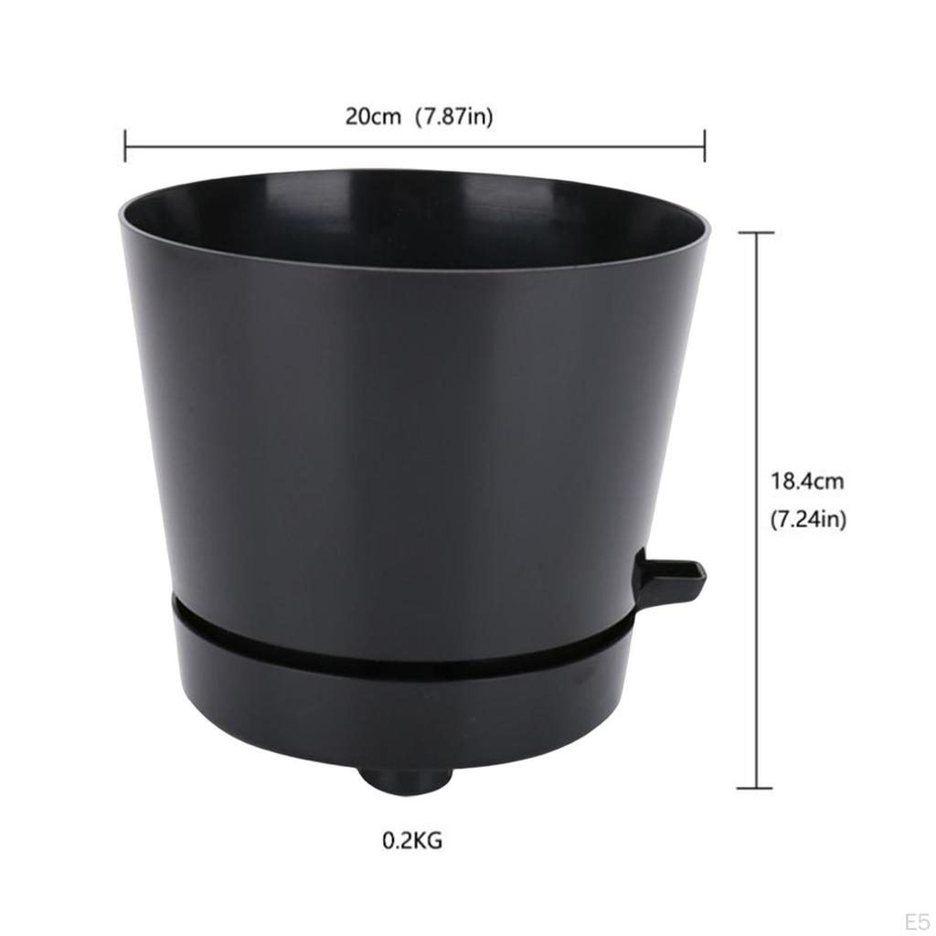 Plant Pot, Self Watering Flower Pots with Drainage Hole, Nursery Planting for Indoor & Outdoor