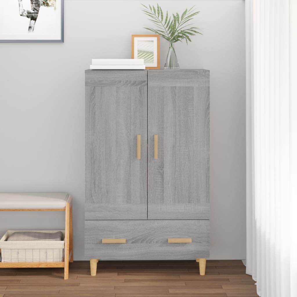 Highboard Gray Sonoma 70x31x115 cm Particleboard