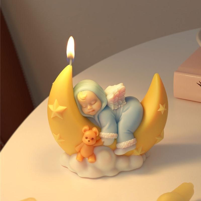 

Moon Baby Silicone Molds for Handmade Soap Gypsum Decoration Temperature Resistant Fondant Silicone Mold China Mainland