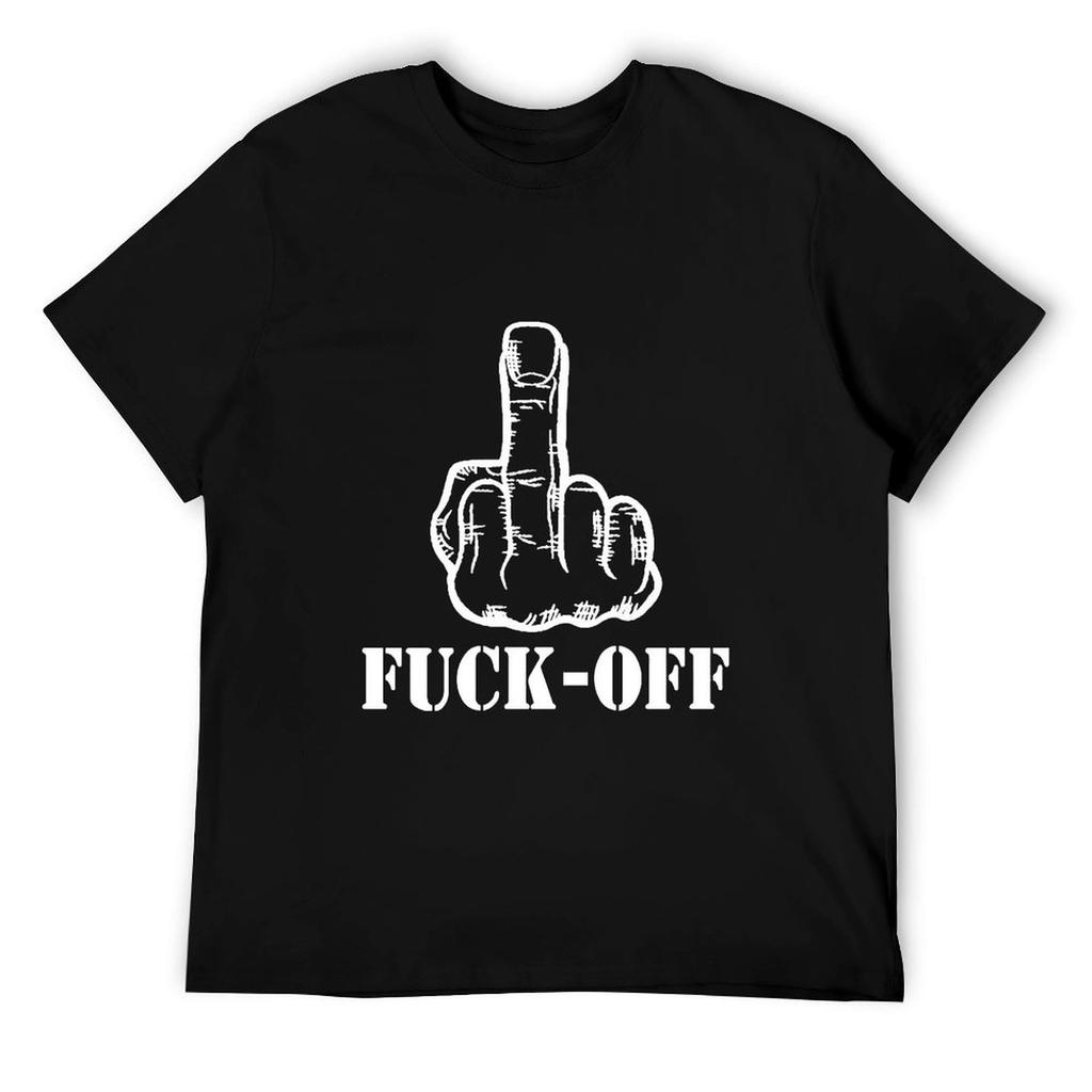 ST Creative Middle Finr Despise Fuck-Off T-Shirt Funny Party Gift Top Shirt Black S