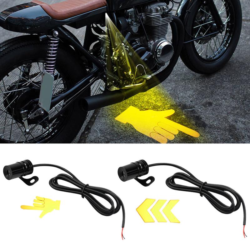 Motorcycle Turn Signals Dynamic Projection Signals Smart Gesture Sensing High Brightness Ambient Lighting Decorative Warning