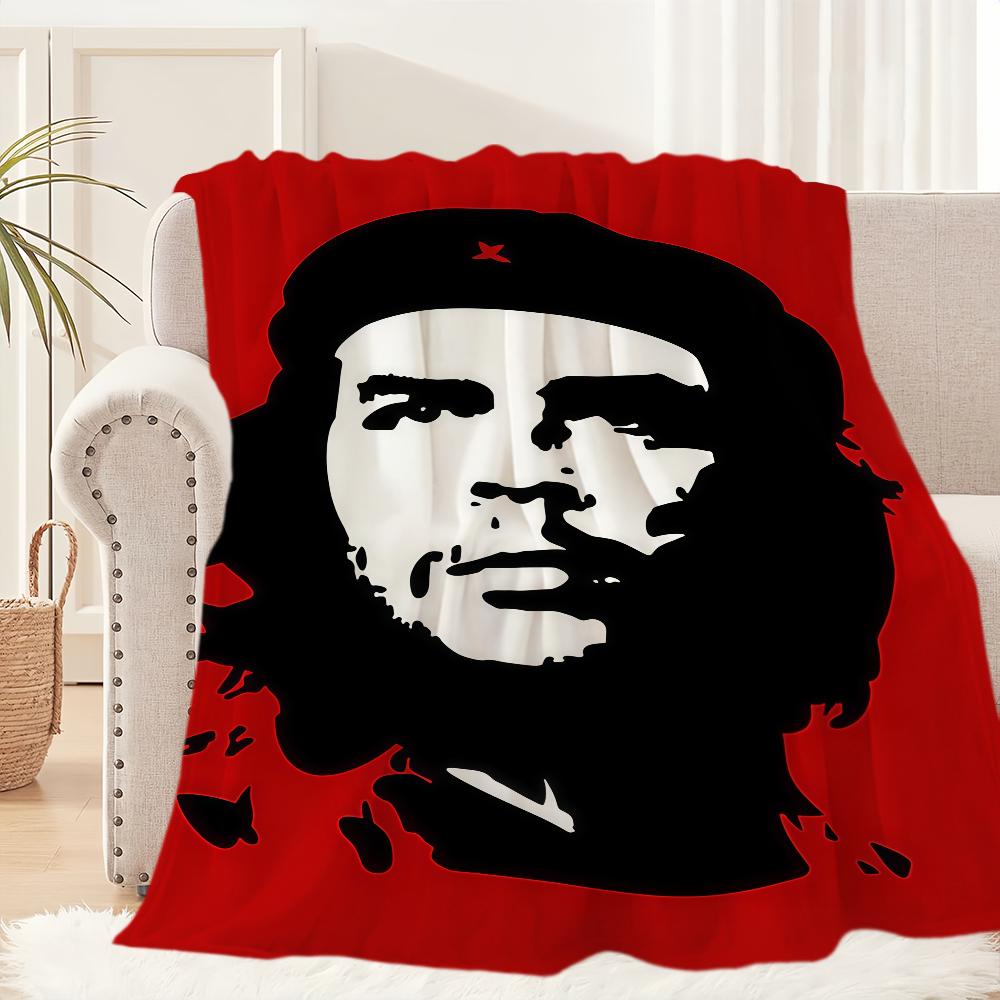 

C-Che G-Guevara Blanket Blanket for Couch Sofa Travel Home Picni Flannel Blanket birthday gift Warm Comfortable 30x40in