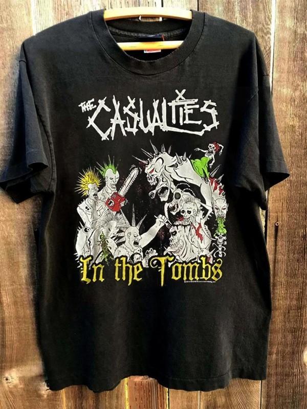 The Casualties In the Tombs TShirt Albums Concert On Tour tee NH26356 Unisex T-Shirt S