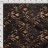 oneOone Cotton Flex Chocolate Brown Fabric Geometrical Water Color Craft Projects Decor Fabric Printed By The Yard 40 Inch