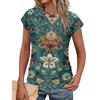Women Summer Tops Trendy Crew Neck Short Sleeve T-shirts Shirts Fashion Women's Vintage Printed T-Shirt Outdoor Clothes Pullover