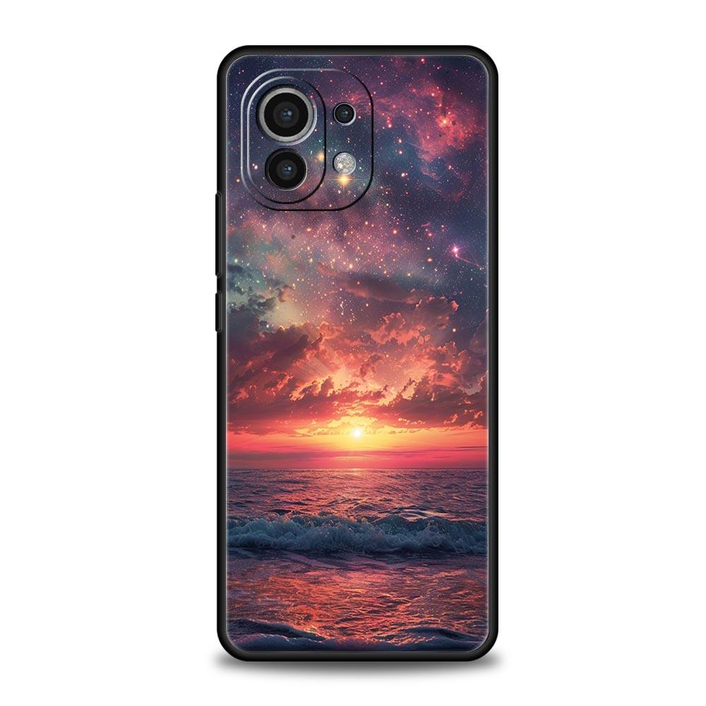 Чехол для телефона для Xiaomi Mi 15 14 13 12 11 Lite 14T 13T 12T 11T Pro Poco X6 X5 M3 X3 Pro F5 F4 Чехол Земля Звезды Космос Poco F5