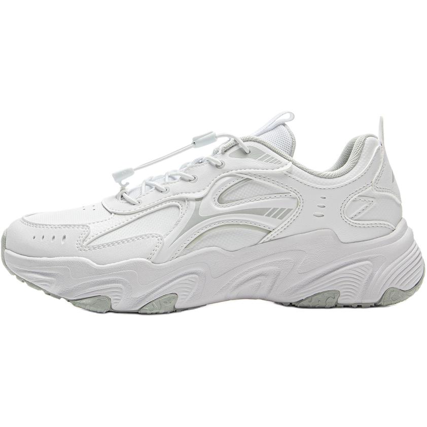 

Li Ning Детская спортивная серия Lifestyle Модный тренд Нескользящие износостойкие низкие повседневные кроссовки Мужские повседневные кроссовки Белые YKCV034-11 35