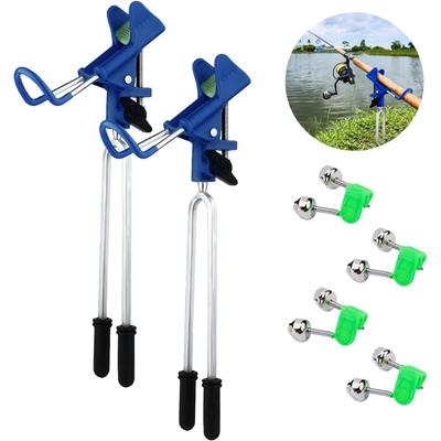 Fishing Rod Holders Universal Plug-in Support Bracket for Bank Fishing, Adjustable Fishing Poles