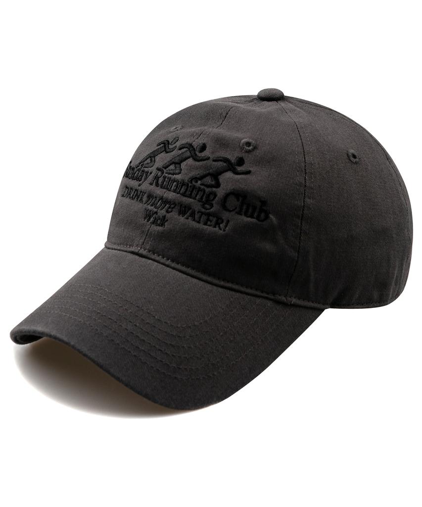 Wig Sunday Running Club Washed Ball Cap - Charcoal