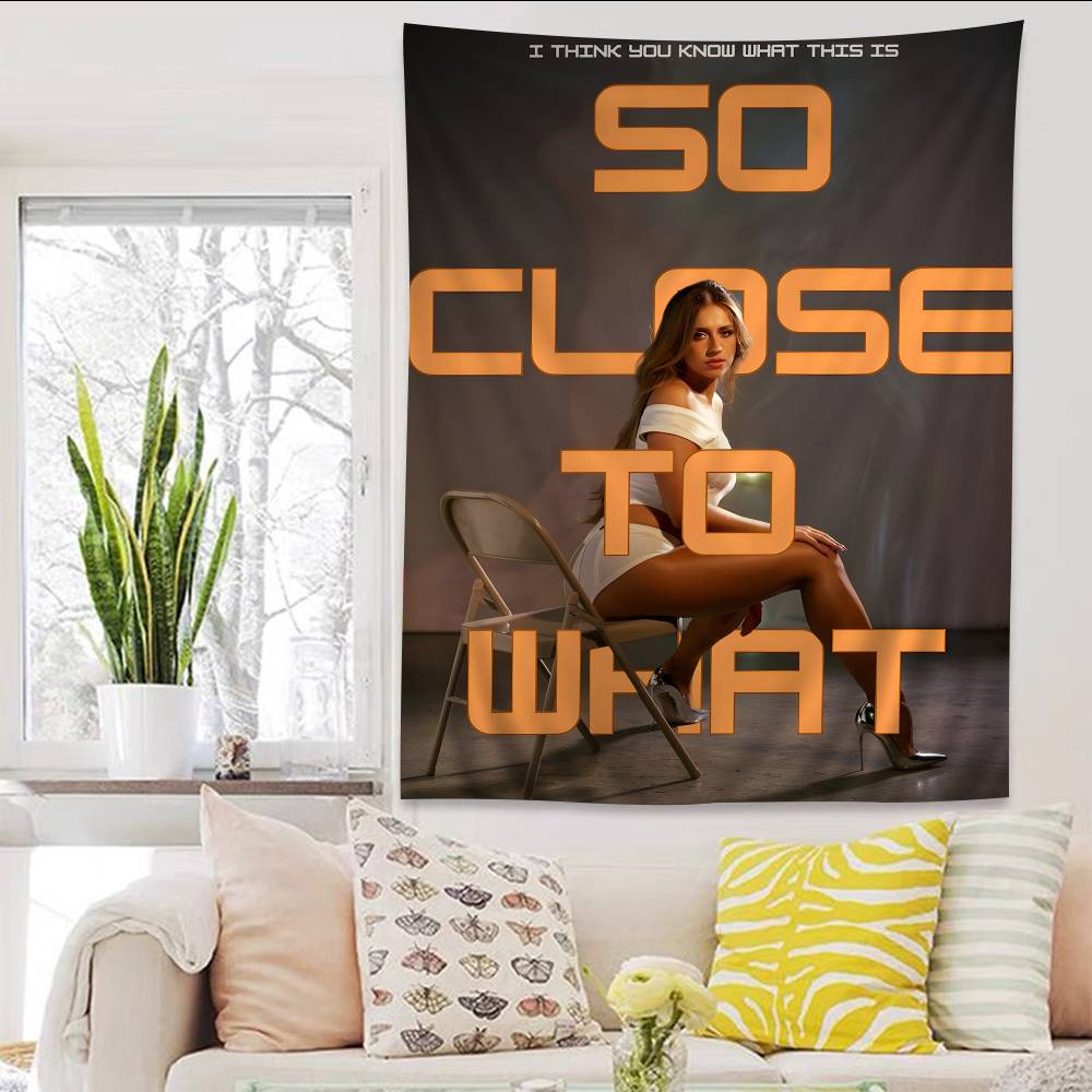 Singer TTate MMcRae SO CLOSE TO WHAT Hanging Bohemian Tapestry Hanging Tarot Hippie Wall Rugs Dorm Japanese Tapestry