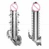 Penis Sleeve Delay Ejaculation Silicone Sex Toys For Couples Crystal Penis Extender Enlarger Cock Enlarger Ring Sex Shop