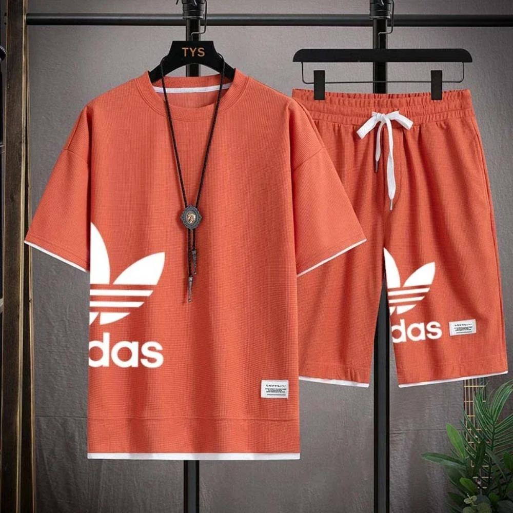 Ανδρικό Casual Σετ Δύο Τεμαχίων: Κοντομάνικο T-shirt + Σορτς