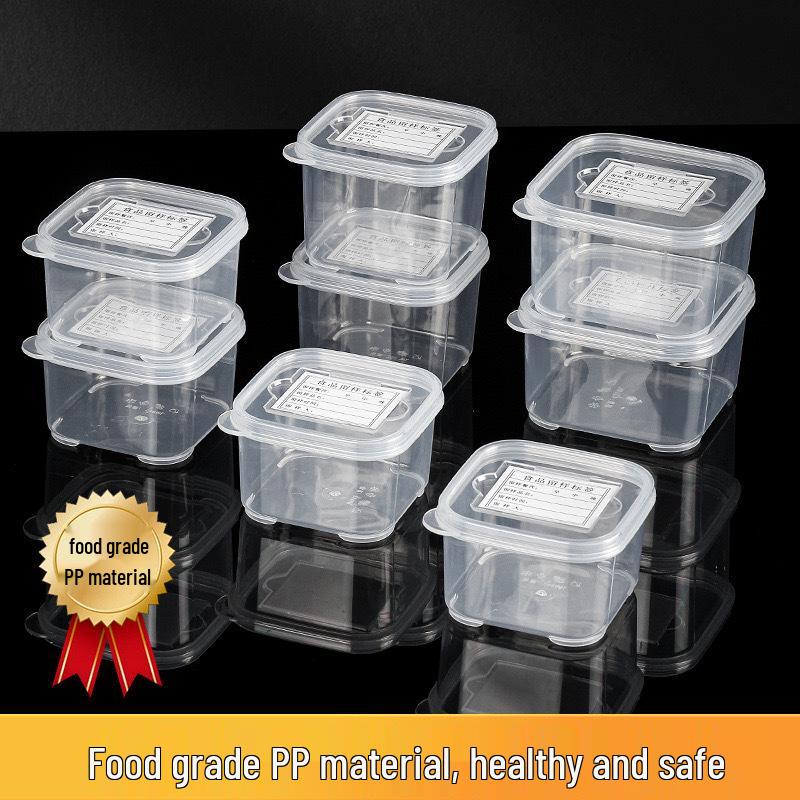 Square Food Storage Box for Kitchen and Canteen Sample Retention