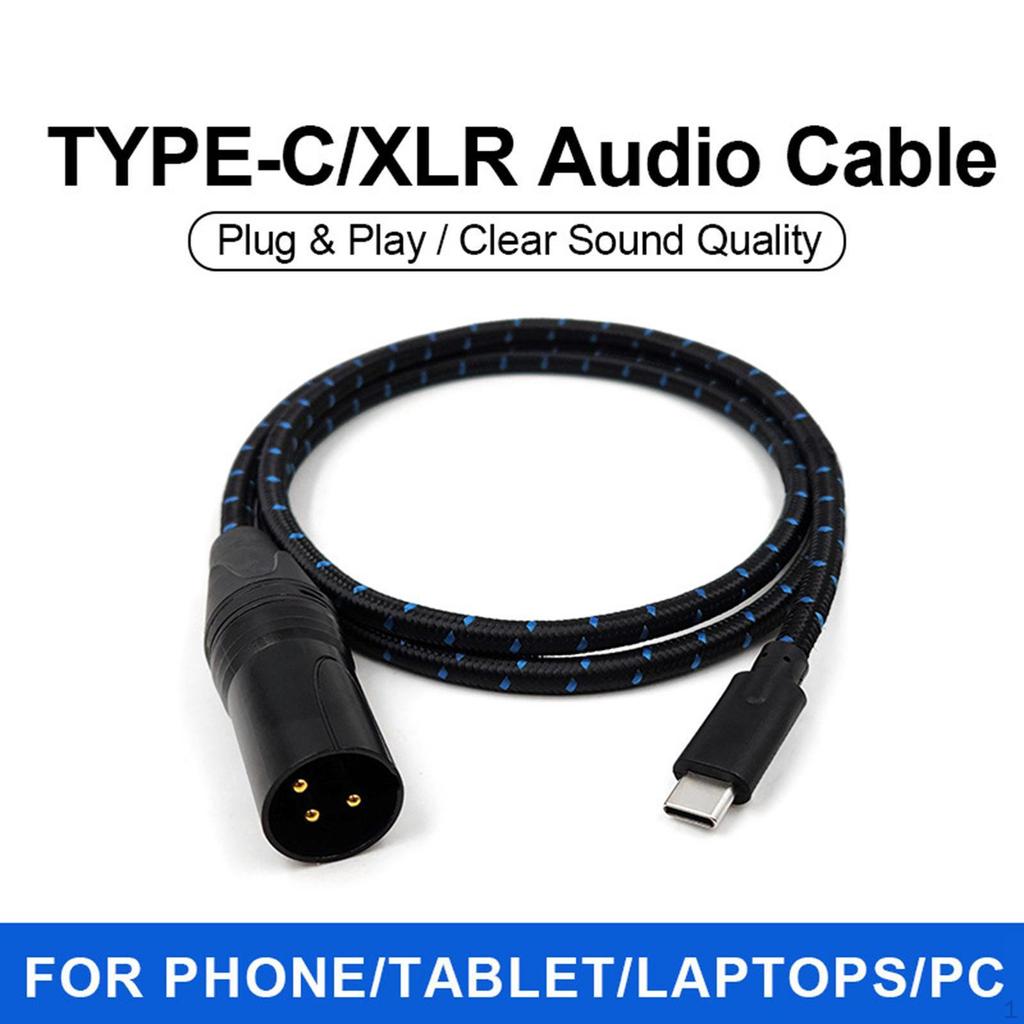 Type-C to XLR Cable for Crystal Clear Audio