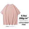 280 Grams Heavy T-shirt  9.9oz High Qualtity Oversized for Men Short Sleeve Tee Cotton Solid Color Trend Leisure