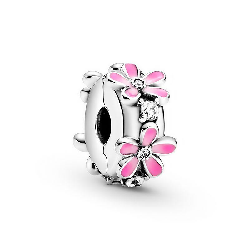 Newcopper Bead Charm Spring Series Sparkling Butterfly Dangle Charm Diy Fit Original Pand Bracelet Women Jewelry Gift