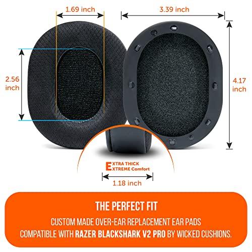 WC Freeze Blackshark - Cooling Gel Ear Pads for 2020-2022 Razer Blackshark V2 & V2 Pro (Not compatible with 2023 models) by Wicked Cushions - Improved