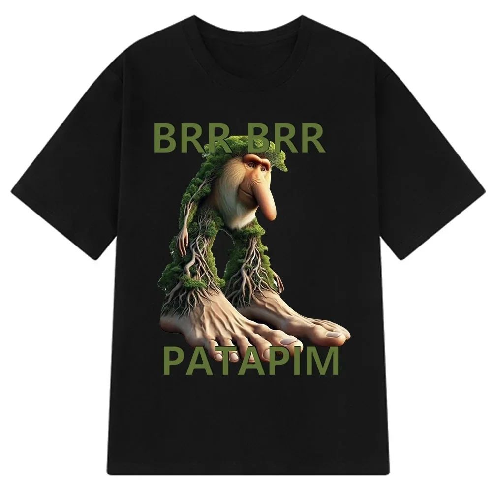 Bombardiro Crocodilo Italian Brainrot Meme T-Shirt Men's Women's Short Sleeve Cotton Tees Funny Graphic Y2k T-shirt Summer Tops