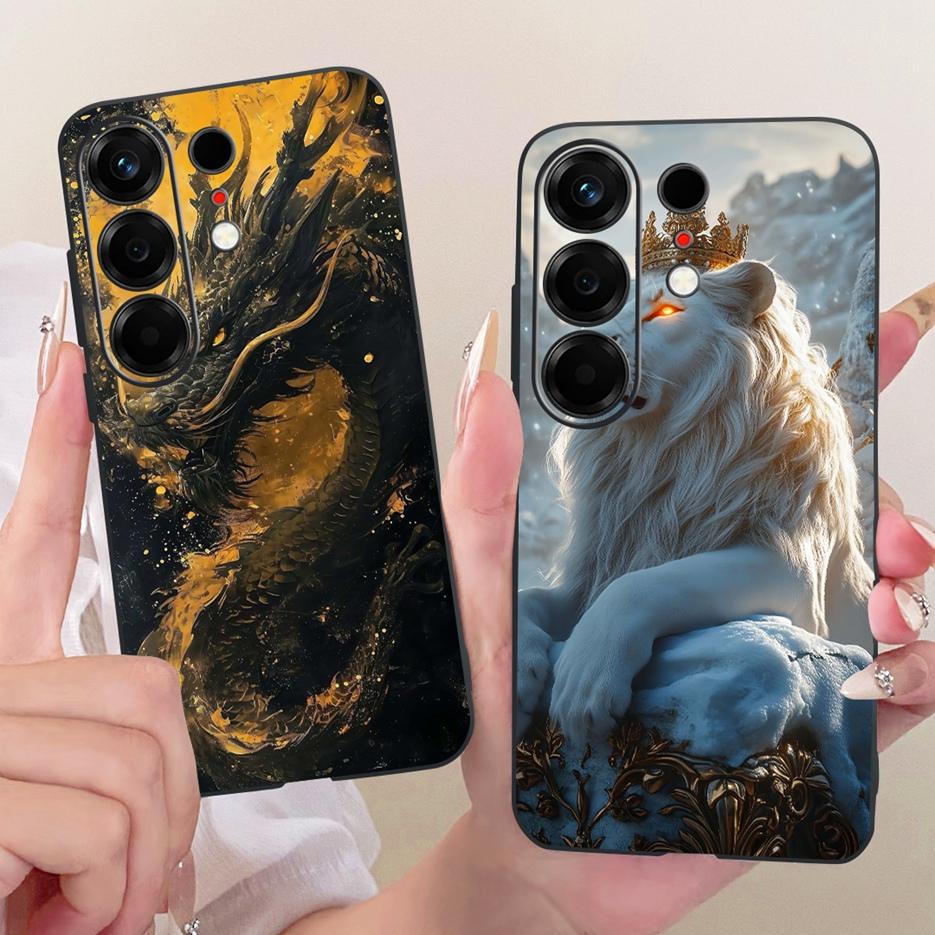 For Tecno Camon 50 4G Case CN5 Cute Lion Fashion Painted Cover Soft TPU Phone Case For Tecno Camon 50 Pro 4G CN5c Camon50 Fundas