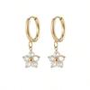 Fashion Flower Ear Buckle Sweet and Cute Light Luxury Temperament Versatile Earrings