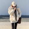 Black Down Cotton-padded Jacket for Women Short Winter Small Person Cotton-padded Jacket Thickened Bread Coat for Women