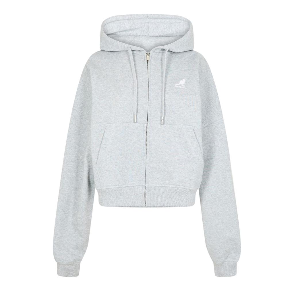 KANGOL Womens/Ladies Ribbed Full Zip Hoodie
