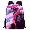 Printed Two-Dimensional Chainsaw Man Schoolbag, Primary School Student Cartoon Chaaw Man Backpack