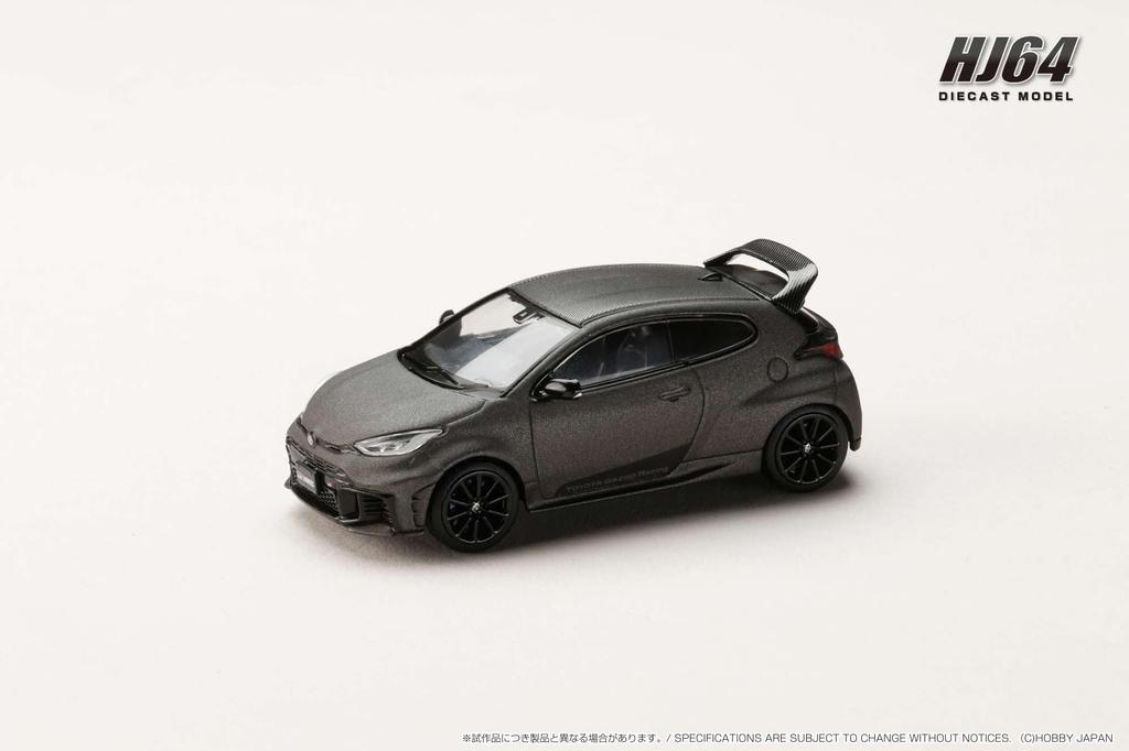 HobbyJAPAN HJ64 Scale Toyota GR Yaris RZ High Performance Sebastien Ogier Edition 2024 Matte Steel Finished Model HJ642087MS 1/64