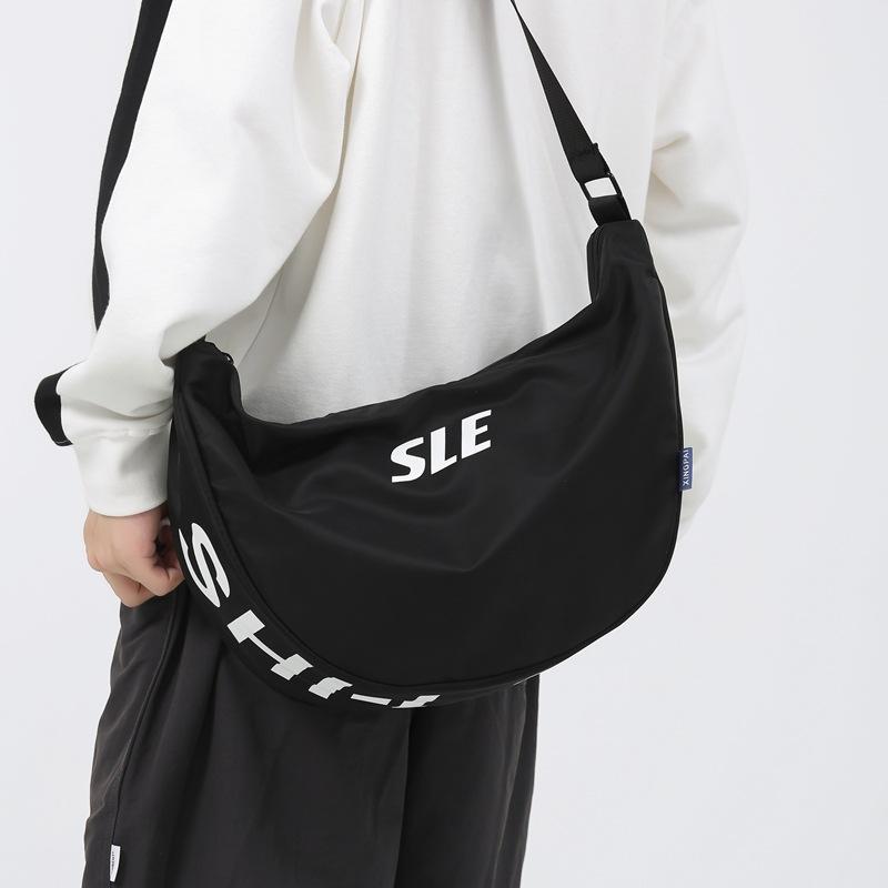 Crossbody Bag Men'S Japanese Students Diagonal Span Simple Large-Capacity Backpack Casual Shoulder Bag Women