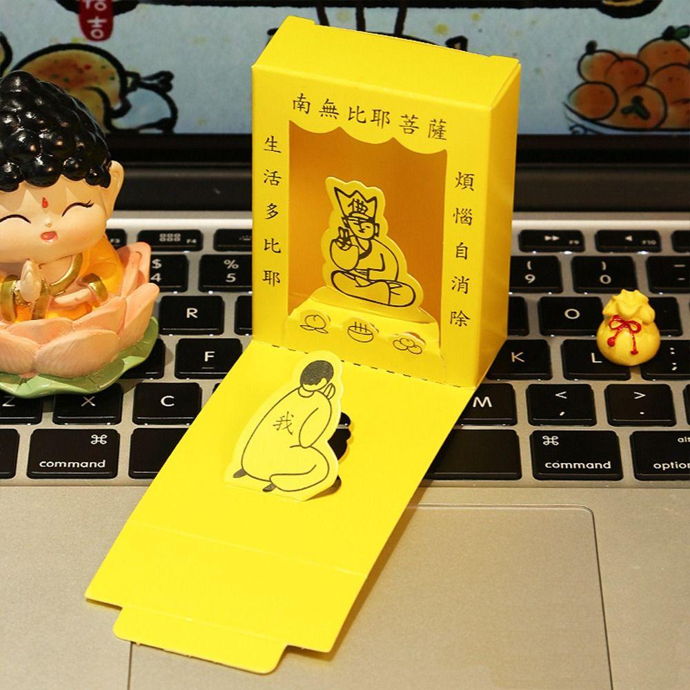 Alleviate Stress Buddha Worship Mini Box Devout Prayer Buddha Spiritual Box  Great Gifts