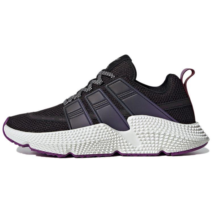 Adidas Originals Prophere V2 Fabric Color Block Sports Cushioning Low Top Lifestyle Shoes Women Sneakers Black Purple FW5361